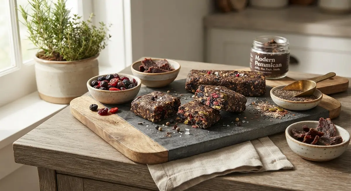 Modern Pemmican Dried Fruit Seeds Jerky